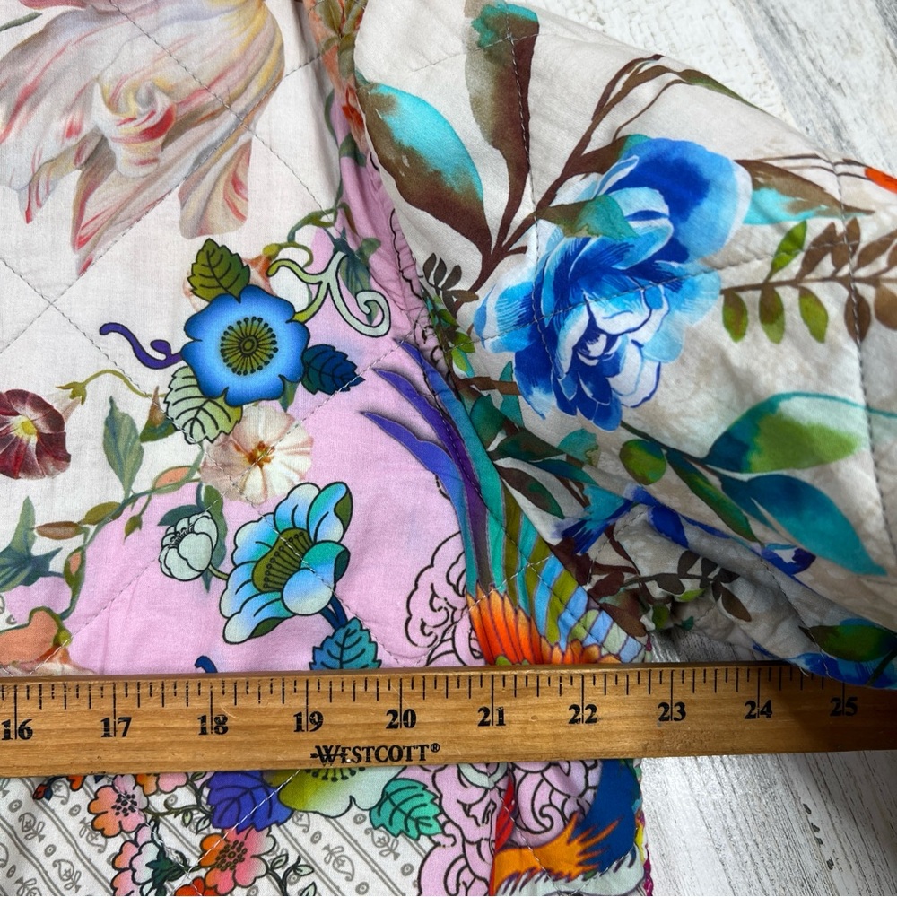 Johnny Was Reversible Dreamer‎ Quilted Jacket M Medium Blooming Floral Patchwork - Picture 15 of 17